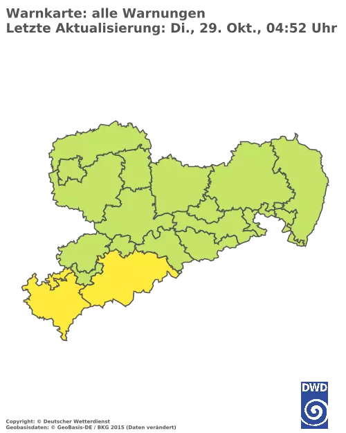 Aktuelle Wetterwarnungen für  Dresden